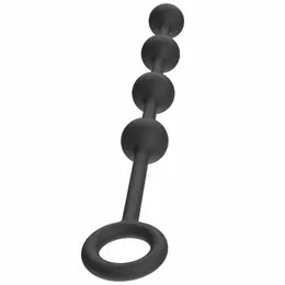 Hidden Desire Extreme Heavy analne kuglice Medium silikon 34.5cm crne