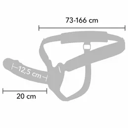 Hidden Desire Inferno vibrirajući strap-on produžetak od 20 cm sa daljinskim upravljačem