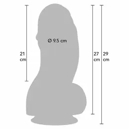 Hidden Desire Inferno Fat Boys intimna mašina 27cm, baza sa vakuumom, PVC