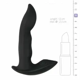 Easytoys Dynamic Duke fleksibilni silikonski masažer prostate crni