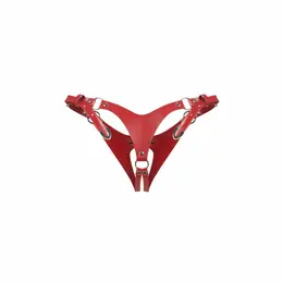 Obsessive Inferro crvene otvorene tange sa podesivim trakama i metalnim detaljima S/M/L