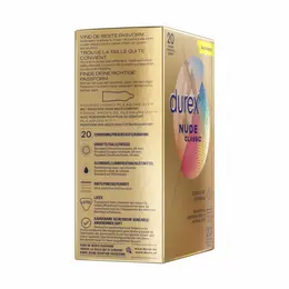 Durex Nude Ultra Thin kondomi 20 komada, prirodan osećaj i Easy-On oblik