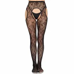 Leg Avenue 1967 Bloom Net hulahopke sa halterima crne univerzalna veličina
