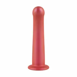 Brandon model bez spojeva sa stabilnom bazom, crveni silikon, 17.7 cm
