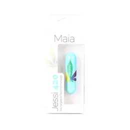 Maia Toys Jessi 420 mini vibrator metak tirkizno plavi punjivi sa 10 modova rada