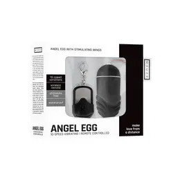 Angel Vibrating Egg Wireless Remote 10 Modes Velvet Touch Pink