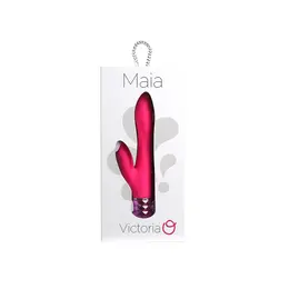 Maia Victoria Silicone Dual Motor Intimate Device, USB Rechargeable, Pink