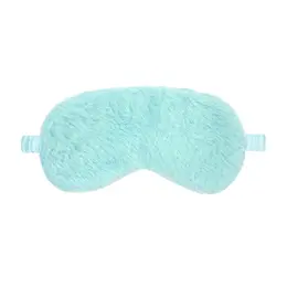 Bijoux Indiscrets Fluffy Mask Powder Blue nežna maska za oči sa podesivom trakom