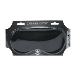 LoversPremium Satin Mask Black - Soft Adjustable Blindfold