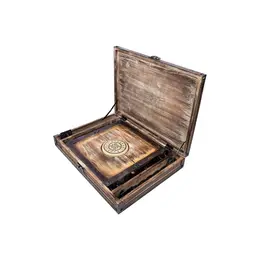 Lodbrock Schlossmeister Serving Plate & Neck Restraint Set, Pine Wood