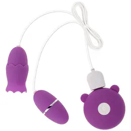OHMAMA Double Stimulator 10 Modes Rechargeable Intimate Device Pink
