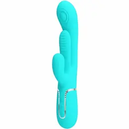 Pretty Love Shania BW-500041-1 plavi silikonski stimulator sa trostrukom funkcijom