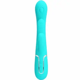 Pretty Love Shania BW-500041-1 plavi silikonski stimulator sa trostrukom funkcijom