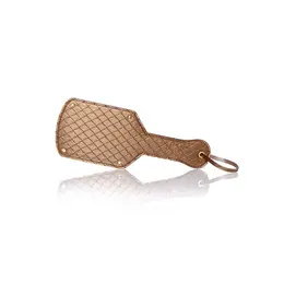 Sportsheets Spank Me Softly Quilted Paddle with Gold Accents