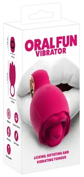 You2Toys Oral Fun vibrator sa silikonskim jezikom i 8 modova rada, roze, 11.3 cm