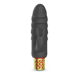 Crushious Romanov klasični vibrator, crno zlatni, sa silikonskom navlakom koja se skida