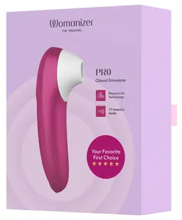 Womanizer Pro Pink Air Pulse Technology, 11 Levels, Waterproof, Compact
