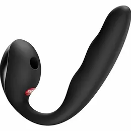 FUN FACTORY Allegro Double System Air Pulse Vibrator Black 23.5 cm