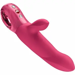 Fun Factory Bi Stronic Arc vibrator sa potiskom i dvostrukom stimulacijom u boji maline dužine 21.5 cm