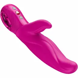 Fun Factory Lady Bi Dual-Motor Intimate Device Magenta Silicone 8.6in