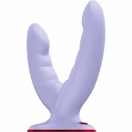 FUN FACTORY RYDE Double intimna igračka, ljubičasta, kompatibilna sa strap-on pojasom, silikon