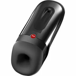 FUN FACTORY ARES Black - Manual Intimate Device with Cyberskin Sleeve