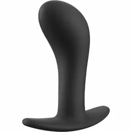 Fun Factory Bootie L intimni čep u crnoj boji, velika veličina, svilenkasti silikon