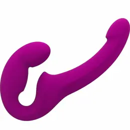 Fun Factory Share Lite dvostrani intimni sistem od silikona u boji kupine 16.5 cm