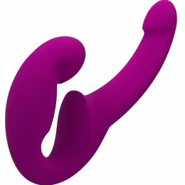 Fun Factory Share Lite dvostrani intimni sistem od silikona u boji kupine 16.5 cm