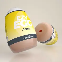 Crushious Ezy Egg intimni uređaj žuti - kompaktan teksturiran sistem