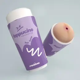 Crushious Fappucino Hot Buns ljubičasti kompaktni masturbator u obliku čaše