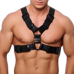 Red Leather kožni harness L/XL crni, biljno štavljena goveđa koža, širina 4 cm