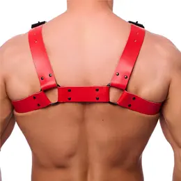 Red Leather Bulldog kožni pojas S/M crveni - podesivi model od goveđe kože