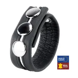 Red Leather kožni prsten beli sa prilagodljivom veličinom od biljno štavljene kože širine 22 mm