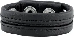 Red Leather podesivi kožni prsten za podršku u crnoj boji širine 22mm sa sistemom za savršeno podešavanje