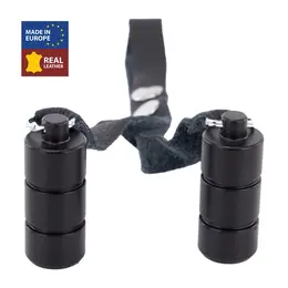 Red Leather kožni rastezač mošnica sa podesivim tegovima 2x100g crni