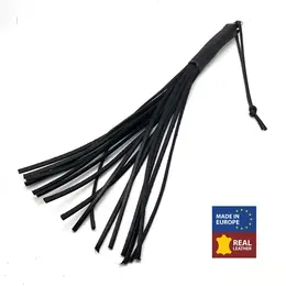 Red Leather Premium kožni bič 43cm crni, biljno štavljena koža
