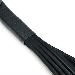 Red Leather Premium kožni bič 43cm crni, biljno štavljena koža