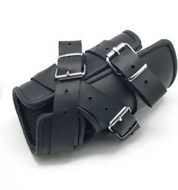 Red Leather crna manžetna za suspenziju od biljno štavljene kože evropske proizvodnje