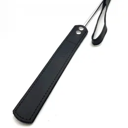 Red Leather kožni bič 52 cm crno srebrni, vrhunska evropska izrada
