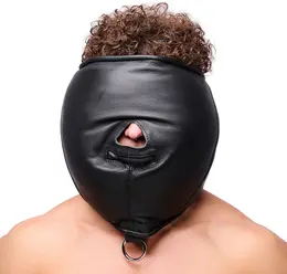 Red Leather crna senzorna maska od kože sa postavom, savršeno prilagodljiva i udobna, proizvedena u Evropi