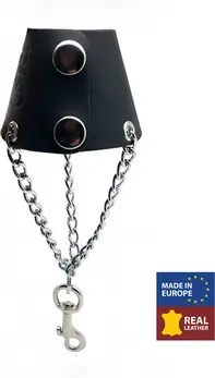 Red Leather Parachute Black podesivi model sa metalnim lancima