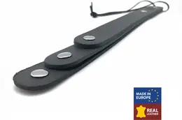 Red Leather crna kožna lopatica 39.5cm izdržljiv dizajn sa više kaiševa