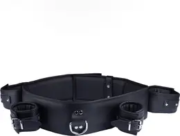 Red Leather podesivi kožni pojas za fiksaciju grudi i ruku crni
