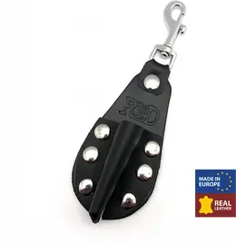 Red Leather kožni držač za bočicu arome mali crni 10ml