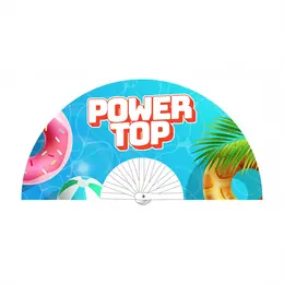 Power Top dekorativna lepeza u duginim bojama 64 cm od čvrstog poliestera