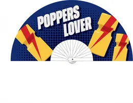 Poppers Lover 64 cm plavo žuti izdržljivi poliester