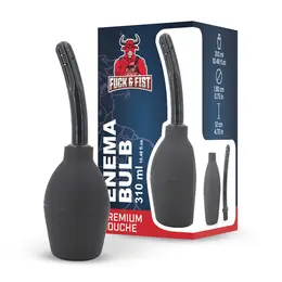Klistir pumpica Enema Bulb 310 ml crna, aparat za intimnu higijenu sa zakrivljenim vrhom