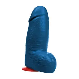Dagr XL Blue Model, izuzetno masivna intimna igračka dužine 27.5 cm sa vakuum postoljem