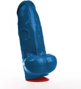 Fuck & Fist Freyr L Blue Model, anatomski intimni dildo dužine 18 cm sa vakuumskim postoljem